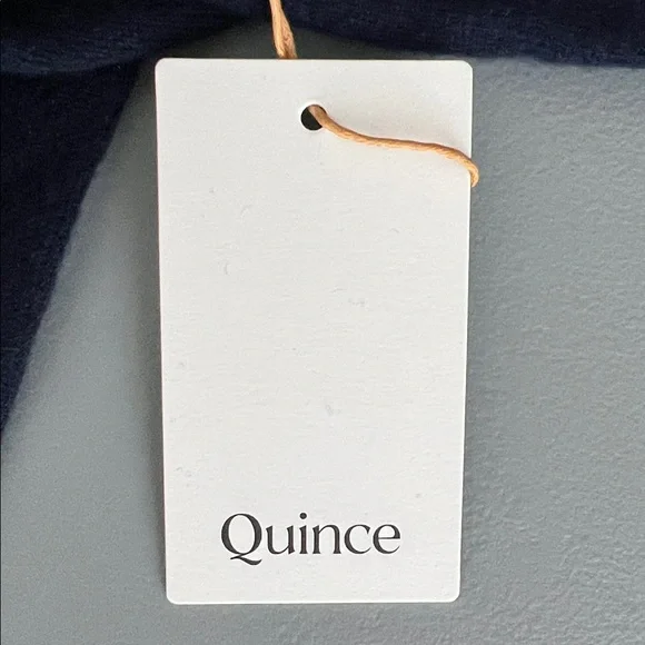 NWT Quince Mongolian Cashmere Full-Zip Hoodie True Navy Size M - Picture 2 of 15